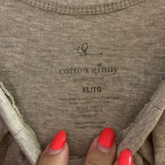 4/$20 women’s gray Cotton Ginny thick strap tank top extra large - Picture 2 of 5